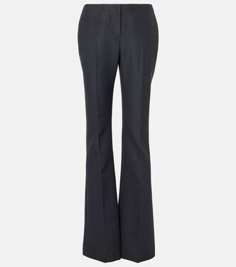 High-Rise Bootcut-Hose aus Wolle | McQueen