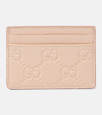 GG debossed leather card holder | Gucci