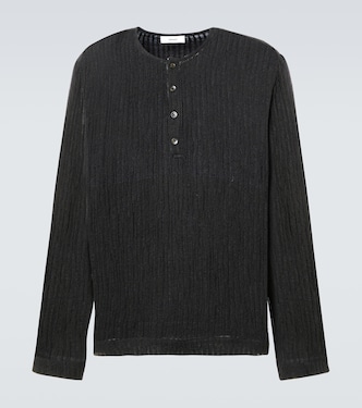 Striped Henley shirt | Commas