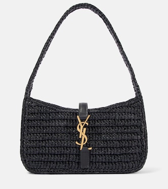 Bolso al hombro Le 5 à 7 Mini de rafia | Saint Laurent