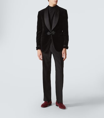 Mocassini Albert in velluto | George Cleverley