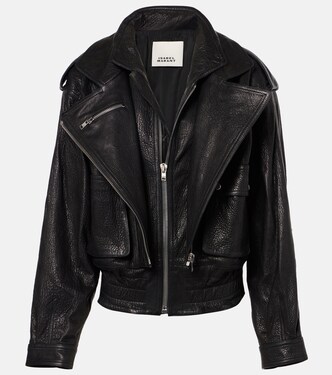 Aneli oversized leather biker jacket | Isabel Marant