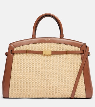 Cabas New York en raphia et cuir | DeMellier