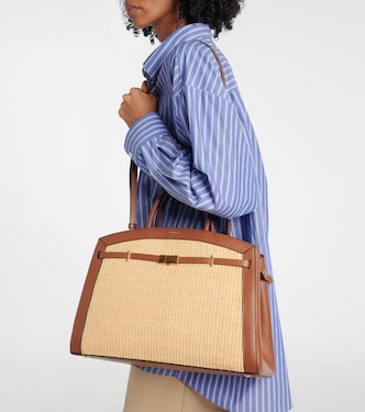 Sac Hudson en raphia et cuir | DeMellier