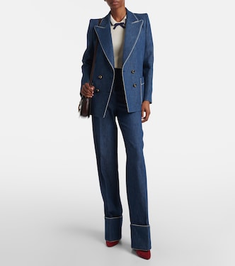 Pantaloni regular in chambray | Valentino