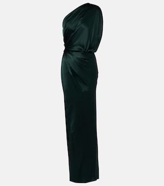 Draped silk satin gown | The Sei