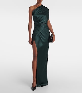 Draped silk satin gown | The Sei