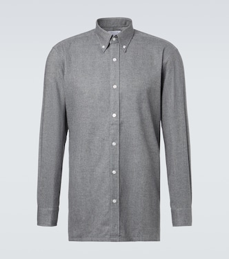 Camisa de franela de algodón | Charvet