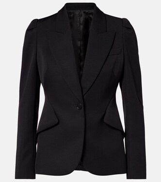 Single-breasted wool jacket | McQueen