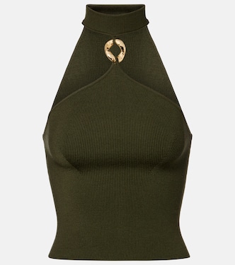 Renlen halterneck wool top | Simkhai