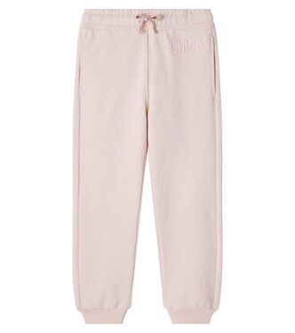 Logo cotton sweatpants | Chloé Kids