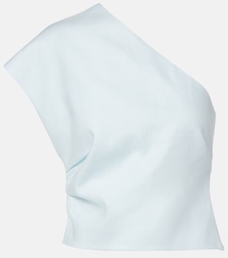 One-shoulder linen top | SIR