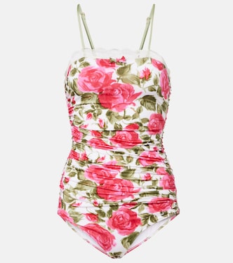 Floral ruched bodysuit | Chloé