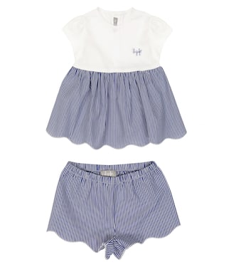 Baby - Abito e culottes in cotone | Il Gufo