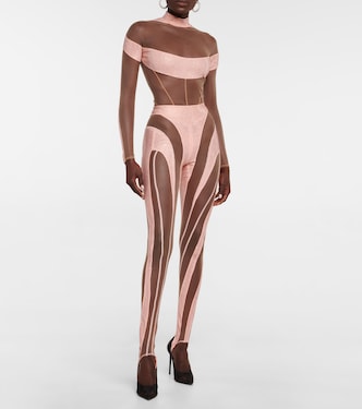 Leggings de paneles con fuseau | Mugler