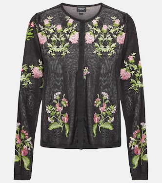 Cárdigan floral de cachemir y seda | Giambattista Valli