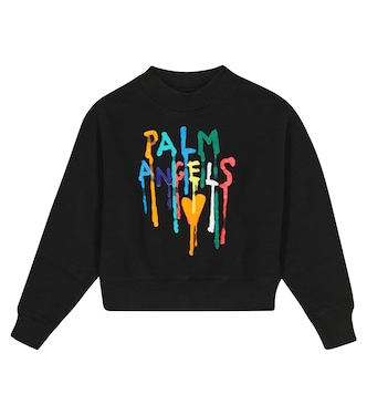 Sweat-shirt en coton à logo | Palm Angels Kids