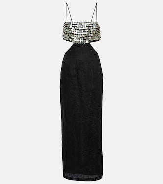 Jada embellished linen maxi dress | Staud
