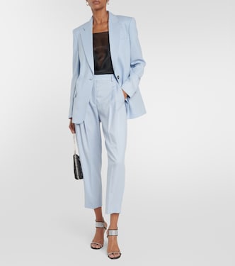Cropped pleated wool pants | Stella McCartney