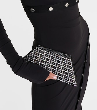 Pochette Superamini Yigit en satin | Amina Muaddi