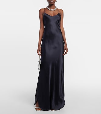 Vestido largo Cami de satén de seda | Nili Lotan