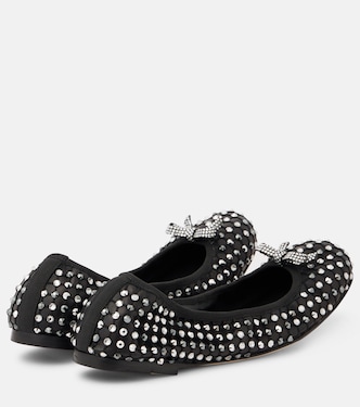 Ballerine in pelle con cristalli | Rene Caovilla