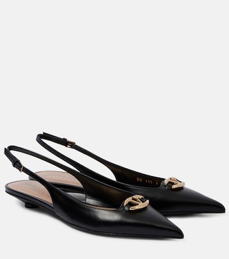 The Bold Edition VLogo 20 slingback flats | Valentino Garavani