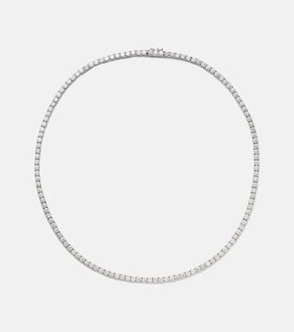 Choker Hepburn in oro bianco 18kt con diamanti | Anita Ko