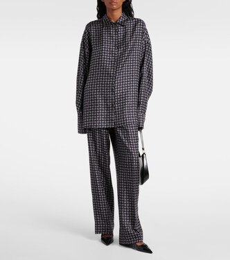 Camicia in twill di seta paisley | Prada