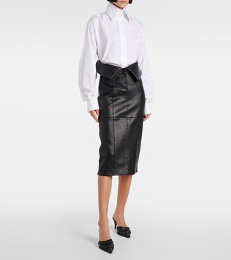 Camicia oversize in popeline di cotone | McQueen