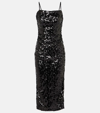 Midikleid mit Pailletten | Dolce&Gabbana