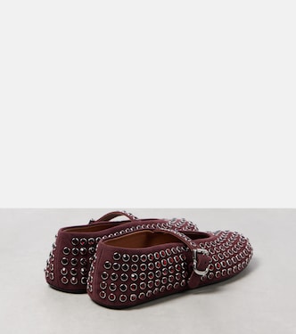 Ballerines en daim à ornements | Alaïa