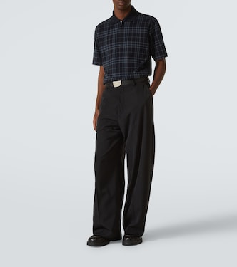 Burberry Check cotton-blend polo shirt | Burberry