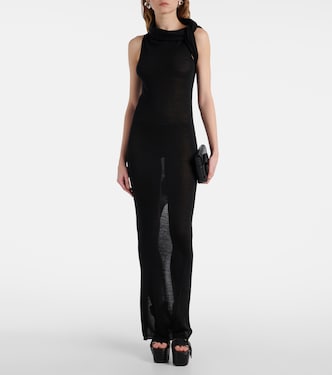 Banded T virgin wool maxi dress | Rick Owens