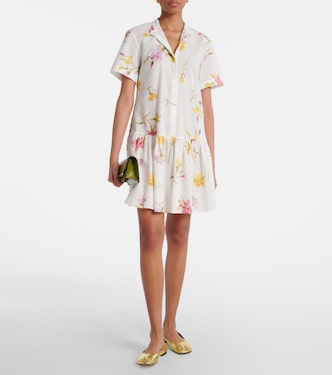 Abito corto in cotone floreale | Erdem