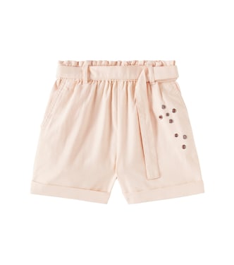 Embellished belted cotton shorts | Scotch & Soda Kids
