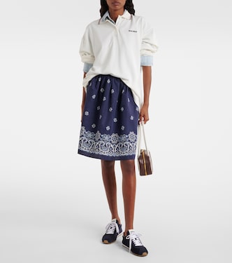Polo en coton à logo | Miu Miu