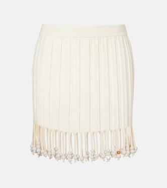 Minifalda Paula's Ibiza de algodón adornada | Loewe