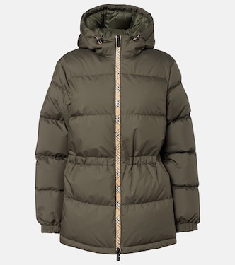 Burberry Check hooded down jacket  | Burberry