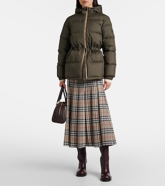Burberry Check hooded down jacket  | Burberry