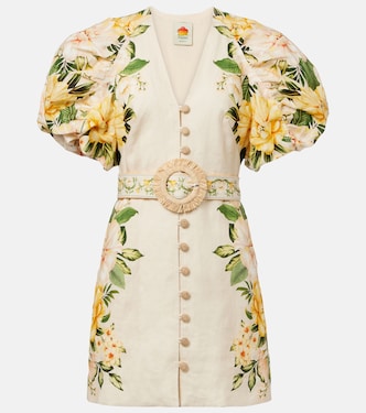 Floral linen minidress | Farm Rio
