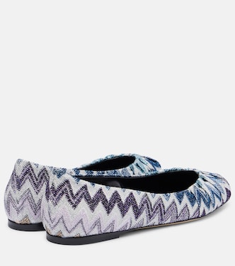 Zig Zag lurex ballet flats | Missoni