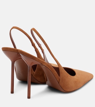 Lidia 120 suede slingback pumps  | Paris Texas
