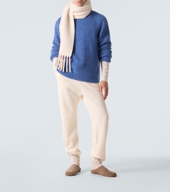 Cloud cashmere sweater with lapis lazuli | God's True Cashmere