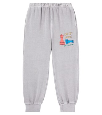 Check Mate cotton jersey sweatpants | Jellymallow