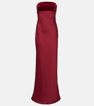 Robe longue Baia en satin de coton  | Max Mara