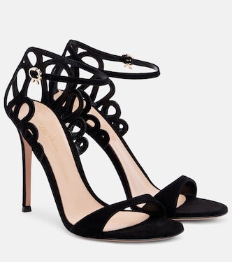 Sandalen 105 aus Veloursleder | Gianvito Rossi