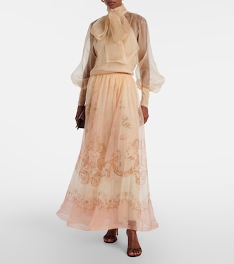 Bow-detail silk organza blouse | Zimmermann