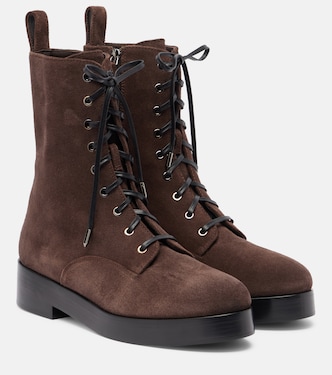 Ben 20 suede combat boots | Aquazzura