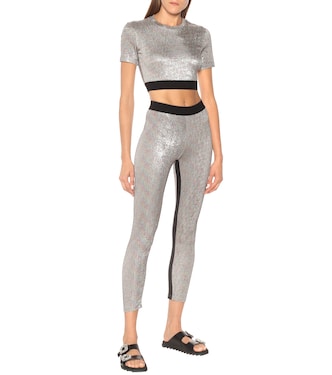 Bodyline leggings de punto metalizados | Rabanne